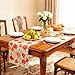 Pioneer Woman Kitchen Stuff Floral Table Runner 72 Inches Long Linen Farmhouse Table Cloth with Botanic Printed, Washable & Reusable Kitchen Dining Table Decorations
