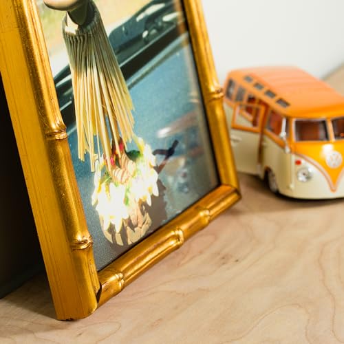 Craig Frames Faux Bamboo, 15x23 Picture Frame, Vintage Gold by Craig Frames - Image 5