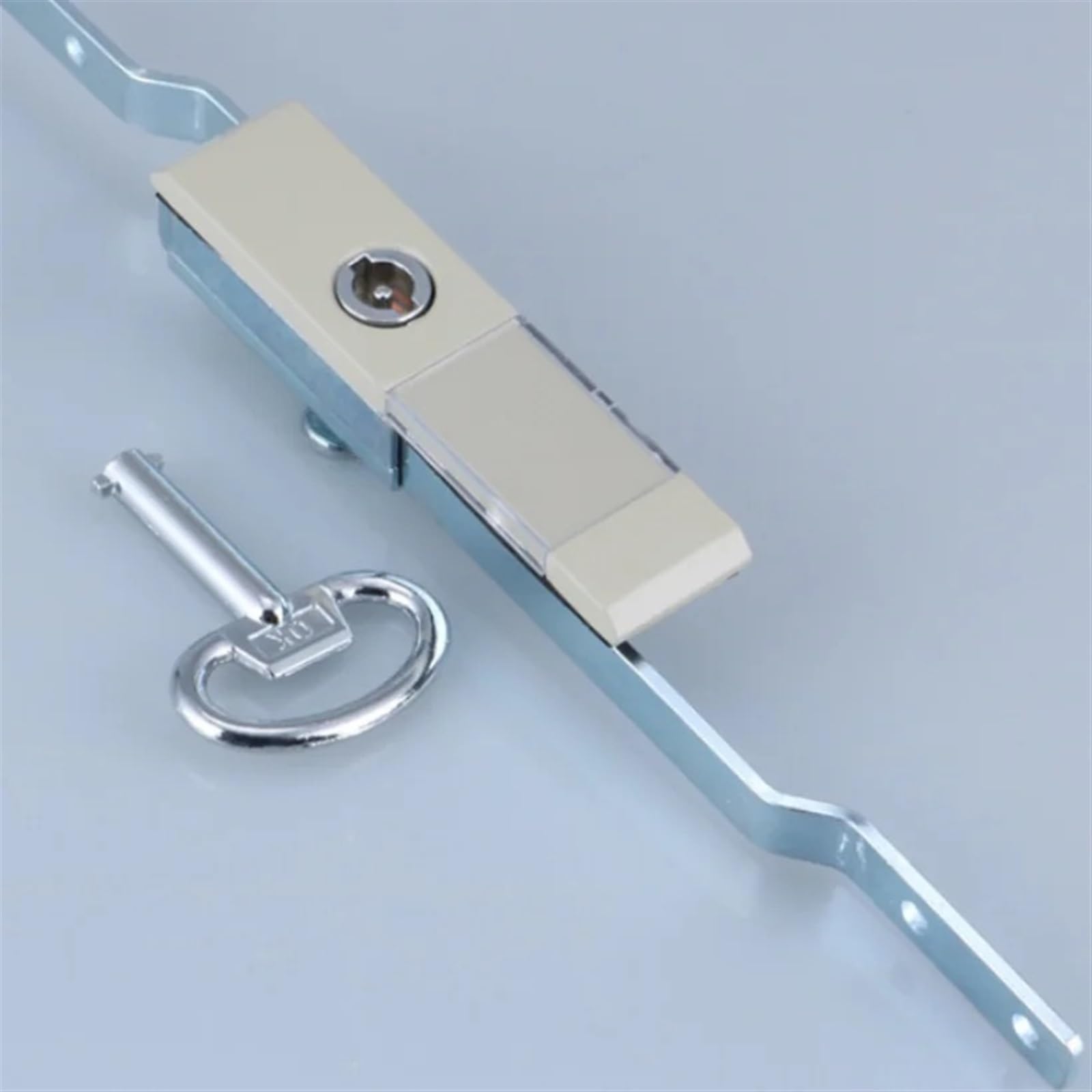 WQGQPXOB MS821 Connecting Rod Lock Electric Cinet Door Locks Meta Stle Industrial 1Pcs(Key)