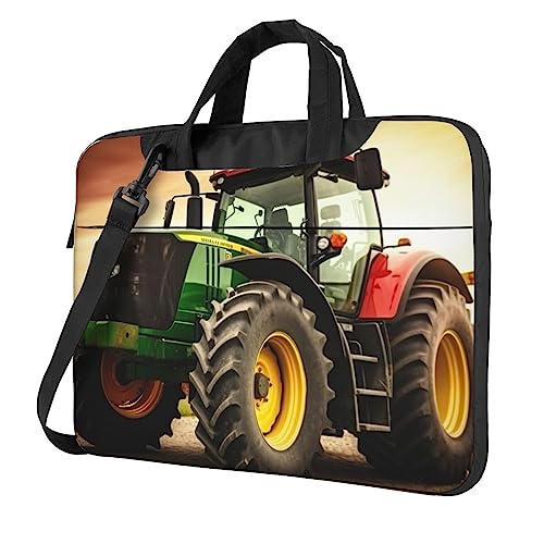 Sacoche pour ordinateur portable à imprimé tracteur, grand sac à bandoulière robuste
