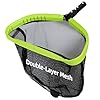 Sepetrel pool netprofessional swimming pool leaf skimmer nets for cleaning with double layer deep big bagheavy duty aluminum frame handle rakepole not included  urban country home decor