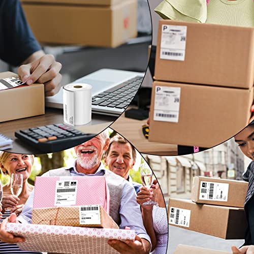 4"X6" (4 Rolls) Bestiker Direct Thermal Shipping Labels Compatible With Zebra, Fargo, Elton, Datamax, Sato, Intermec, Nex, Thermal Printer Labels Sticker Paper With Perforated, 450 Labels/Roll #TOP4