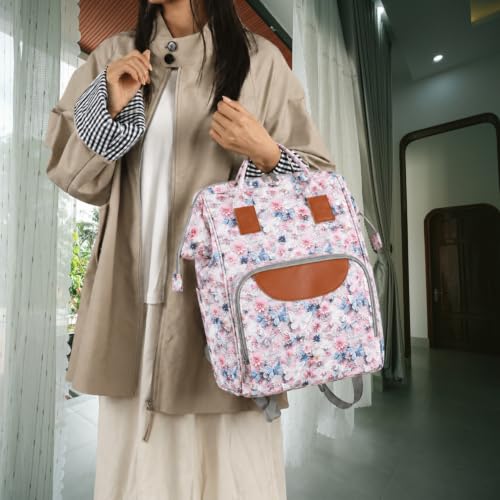 Image of Winnies Diaper Bag Backpack with Secure Front Buckle - Waterproof Maternity Travel Backpack with Large Capacity, Insulated Bottle Holders & Multiple Internal Pockets