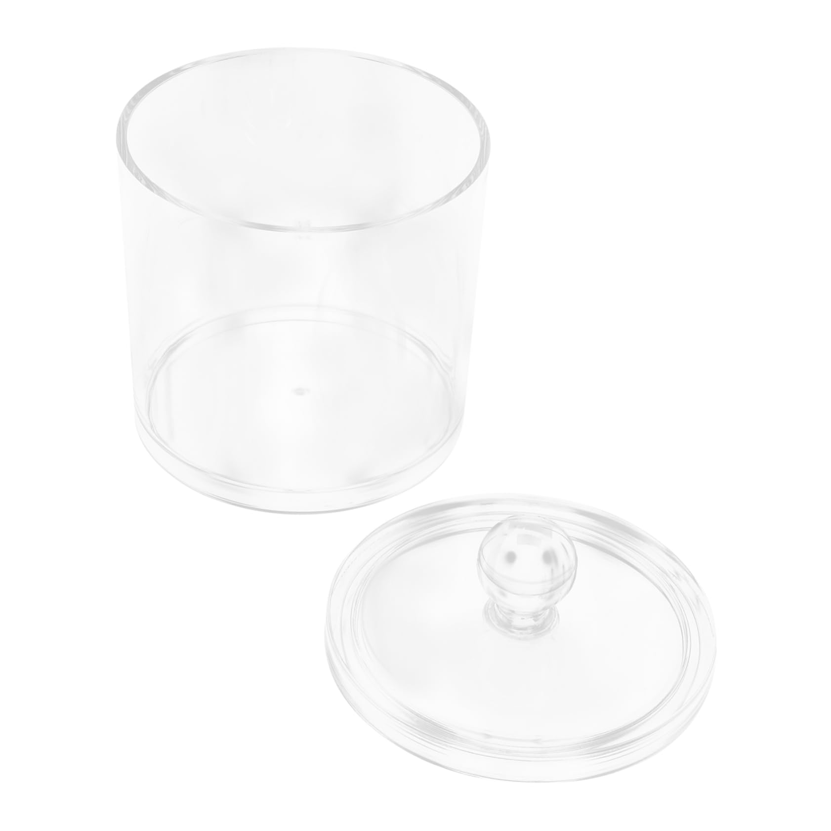 IMIKEYA 4 Stück Wattestäbchenbox Mit Deckel Badezimmerkrug Mit Deckel Organizer Für Wattestäbchenhalter Wattestäbchen Etui Behälter Für Wattestäbchen Spender Für Wattepads Im Bad Acryl