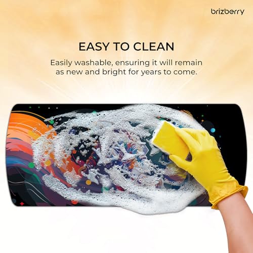 ARTBRIZ® Brizberry Extended Mouse Pad, Desk Mat, 740mm x 310mm x 3mm Large Printed Premium Anti Skid Rubber Base for Desktop Laptop Keyboard (DM... - Image 6