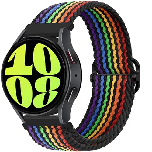 ブレイデッドソロループ コンパチブル Samsung Galaxy Watch 7/6/6 Classic/5/5 pro/4/4 Classic/3 41mm/Active 2/Active for Amazfit gtr 42mm/gtr mini/g