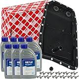 HYDRAULIKFILTER, AUTOMATIKGETRIEBE Breite [mm]: 302 | Ergänzungsartikel/Ergänzende Info: mit Dichtung | Ergänzungsartikel/Ergänzende Info: mit Ölablassschraube | Ergänzungsartikel/Ergänzende Info: Ölwanne mit fest integriertem Filterelement | Filterausführung: Siebfilter | Getriebeart: Automatikgetriebe | Höhe [mm]: 107 | Länge [mm]: 497 | Zusatzbezeichnung: febi Plus