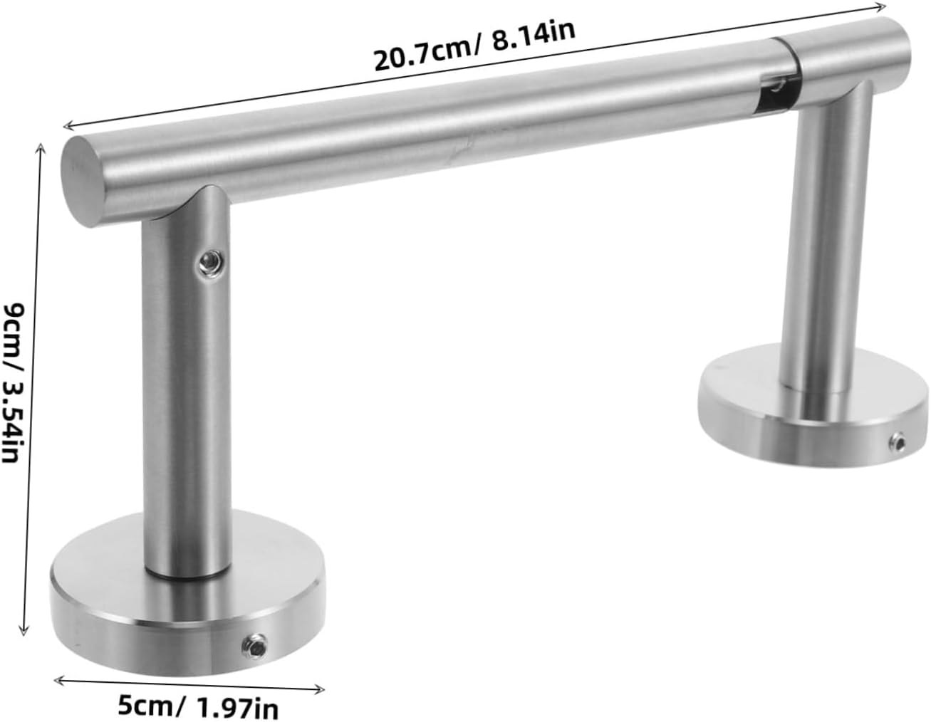 Stainless Steel Free - Standing Toilet Paper Holder, Bathroom Tissue Roll Stand for RV Camper, Bathroom Organization Accessory,Silver