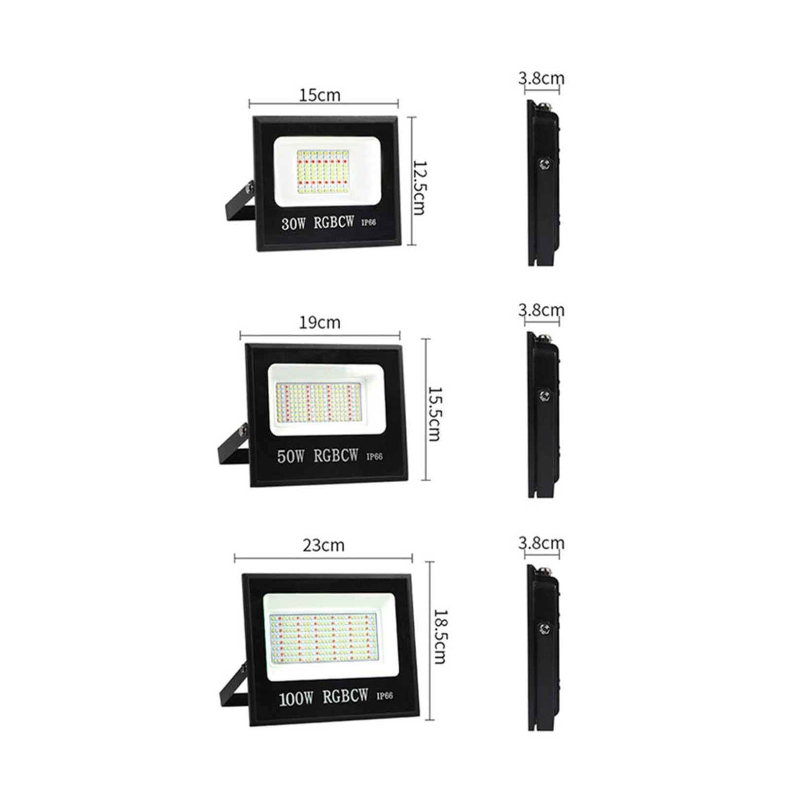 Esterno Tuya Smart Lighting Proiettore A LED 30W 50W 100W RGB Luce Esterna Controllo App Faretti da Esterno(100W RGBCW Smart)