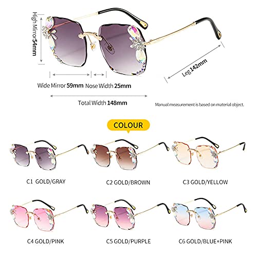 willochra Diamond Rhinestone Sunglasses Women Men Crystal Sun Glasses Clear Lens Square Sun Glasses Vintage Shades2