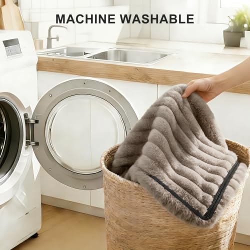 Image of FURTIME Medium Dog Beds for Medium Dogs Washable, Orthopedic Dog Bed, Rectangle Warming Soft Calming Sleeping Puppy Bed Durable Pet Bed with Anti-Slip Bottom
