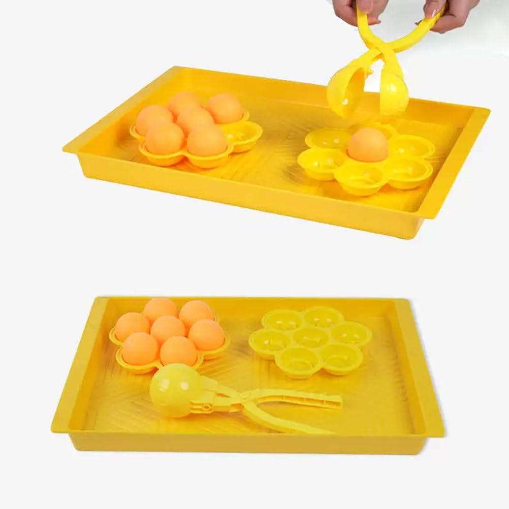 Montessori Ball Transfer Pinzetten-Set - Spielzeug zur Förderung der Feinmotorik, Hand-Augen-Koordination Aktivität mit Tablett