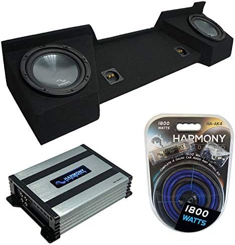 Harmony Audio System Harmony Audio Jeep Wrangler Sound System - Dual 12" Subwoofer Box & 800W Amp Bundle Dual Subwoofer System