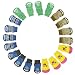 Malloom Random Color 4Pcs Cute Puppy Dogs Pet Knit Socks Anti Slip Bottom Soc...
