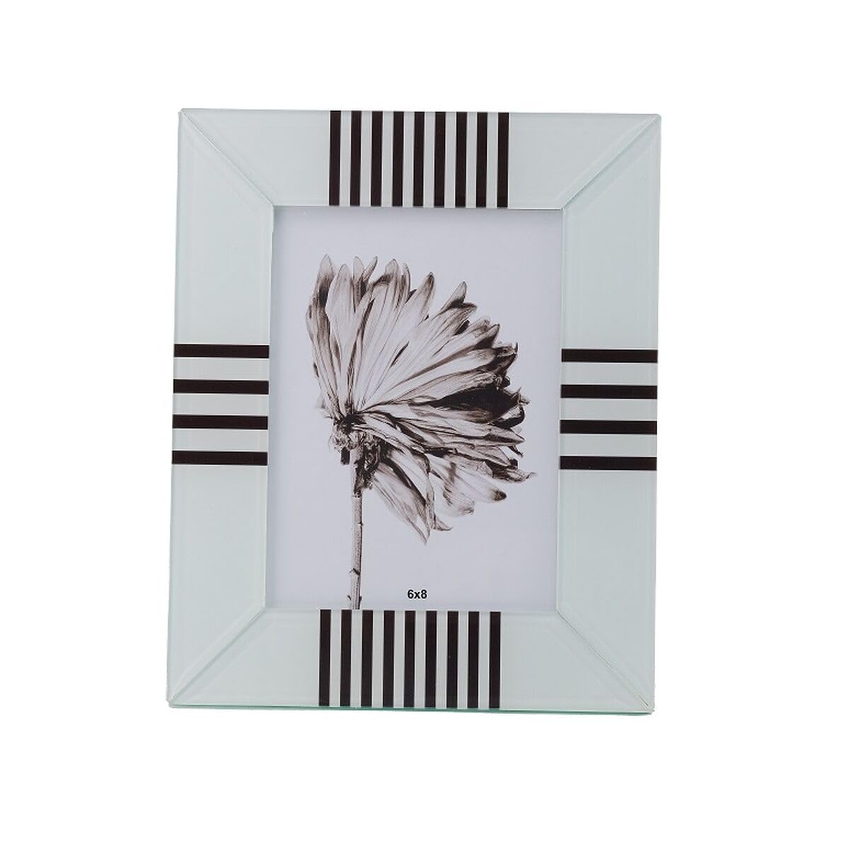 Cadre photo blanc noir verre 15x20 cm pour vos plus beaux portraits de famille