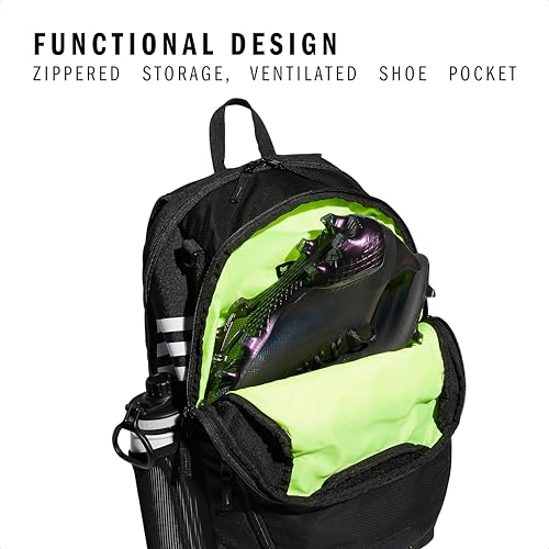 Image of adidas Stadium 4 Soccer Backpack - Team Sports Bag with Ball Pocket, 36L
