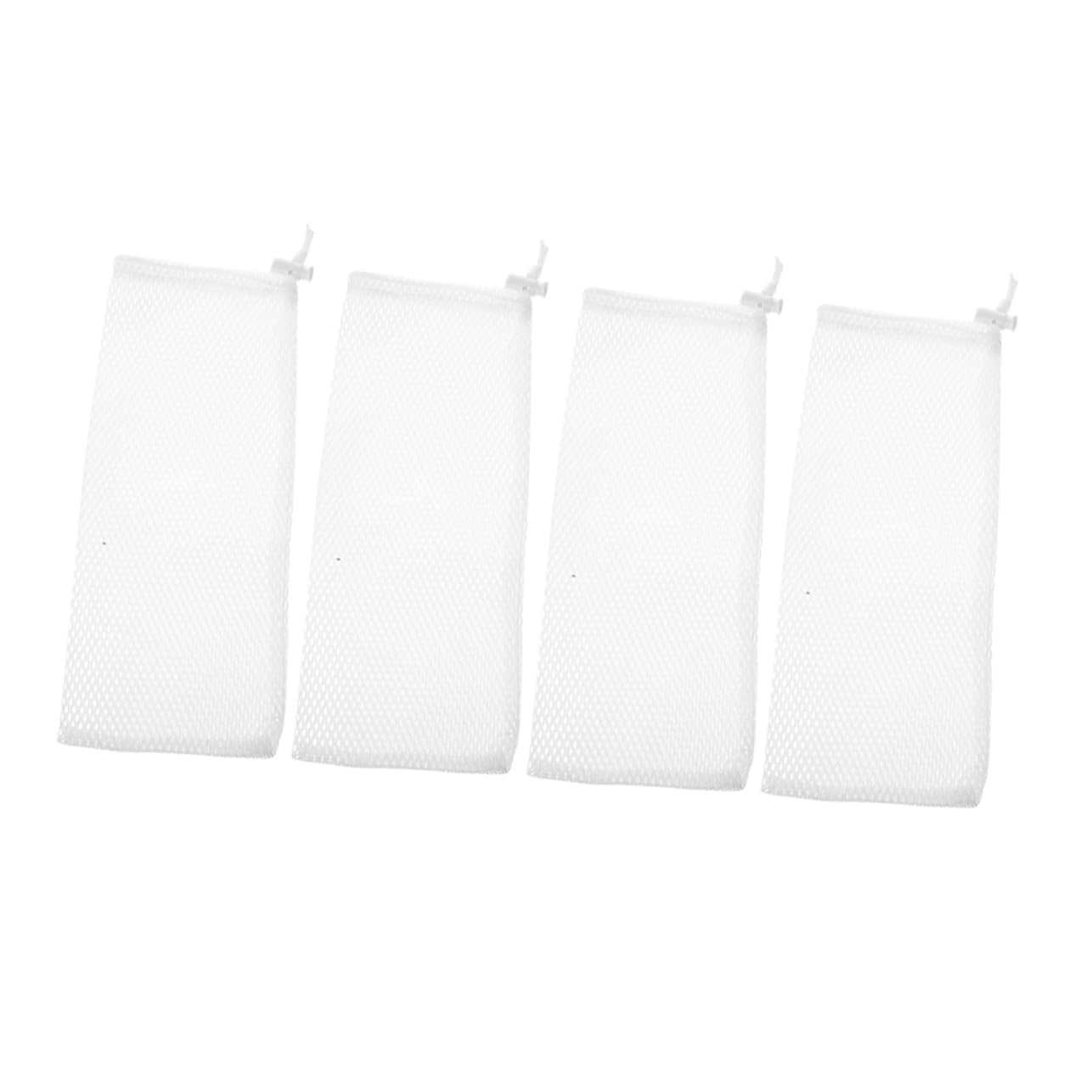 MINAOLULUS 4Pcs Drawstring Mesh Bird Feeding Sack Polyester Feeder for Goldfinches Outdoor Bird Food Supply Tool for Garden and Wildlife Windproof