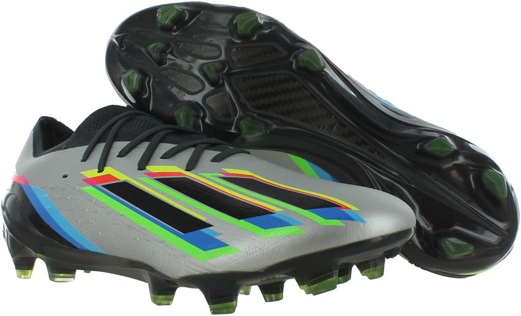 adidas X Speedportal.1 FG GW8428 Metallic Silver-Core Black-Solar Yellow Men's Soccer Cleats 7.5 US
