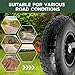 Taifa 2 PCS 13 Inch Rubber Solid Flat Free Replacement Tires and Wheels 4.00-6 with 5/8'' Axle Bore Hole, Air Less Wheel for Wheelbarrow/Wagon/Hand Truck/Trolley/Garden Scooter etc.