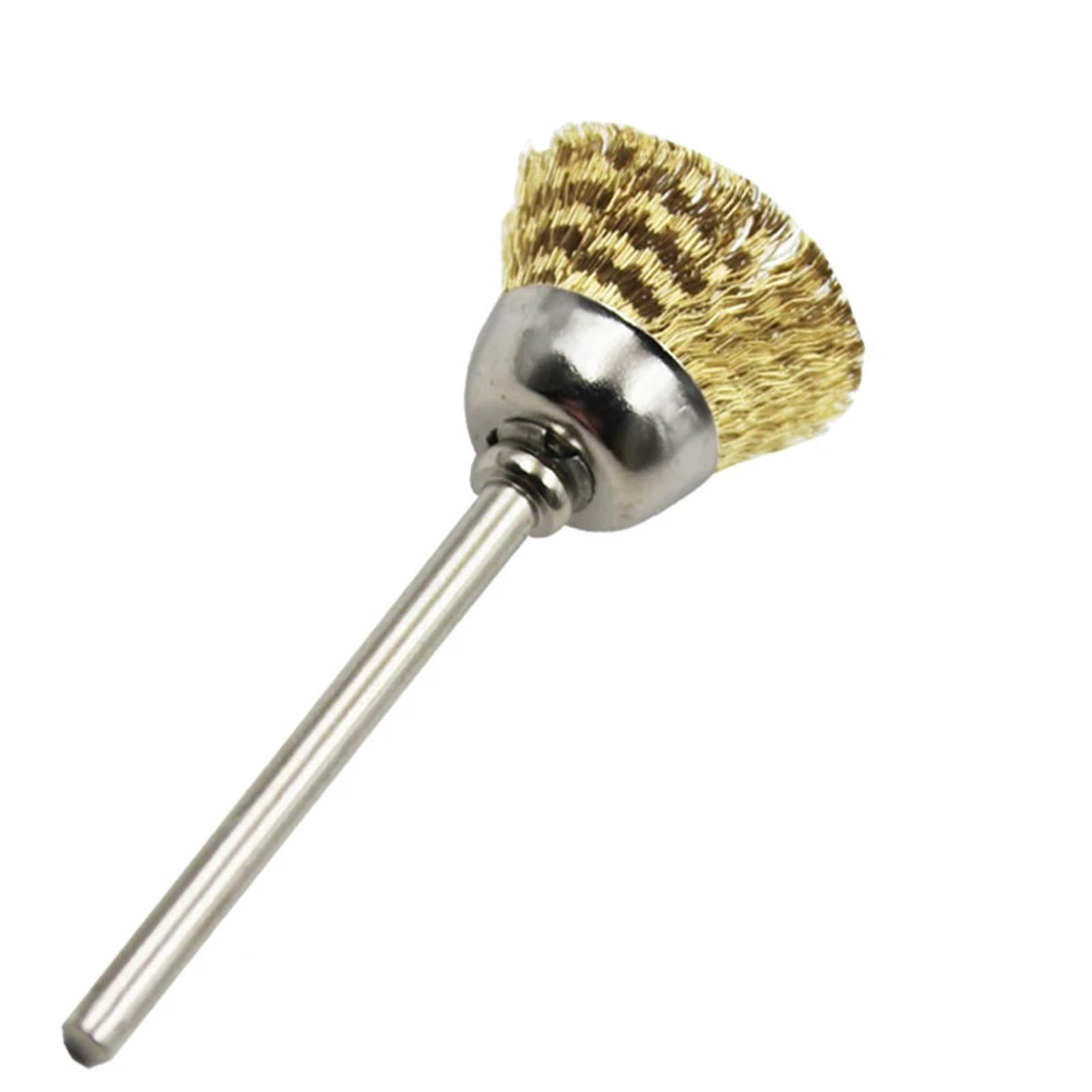 Confezione da 16 spazzole a tazza in filo di ottone adatte alla finitura degli accessori for utensili rotanti Adatto per lucidatura e levigatura
