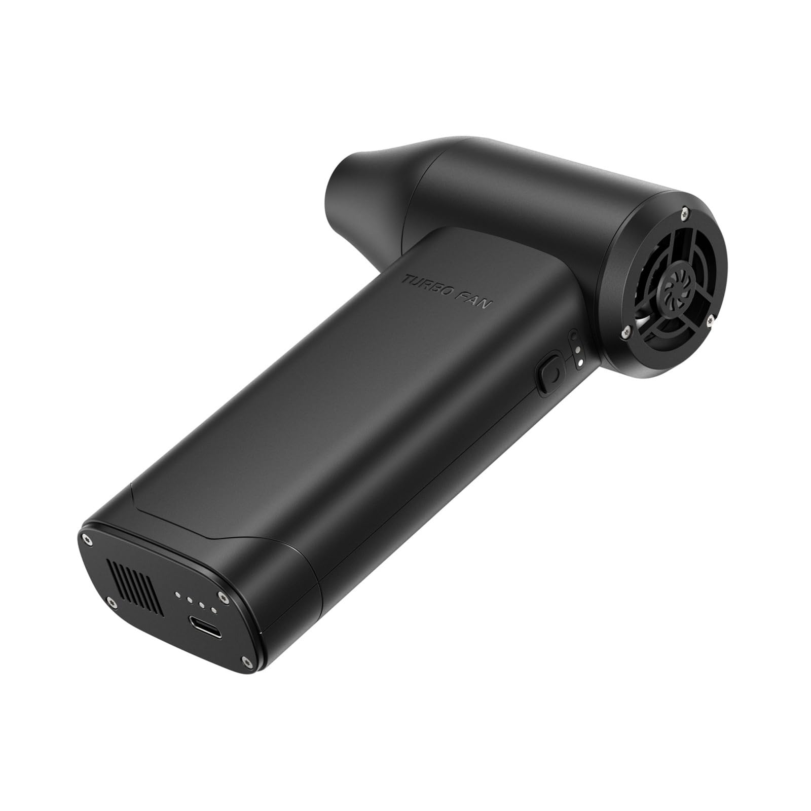 Soffiatore per foglie, X5 Fan Ventilatore elettrico potente Asciugacapelli portatile ad alta velocità Turbo(Noir)
