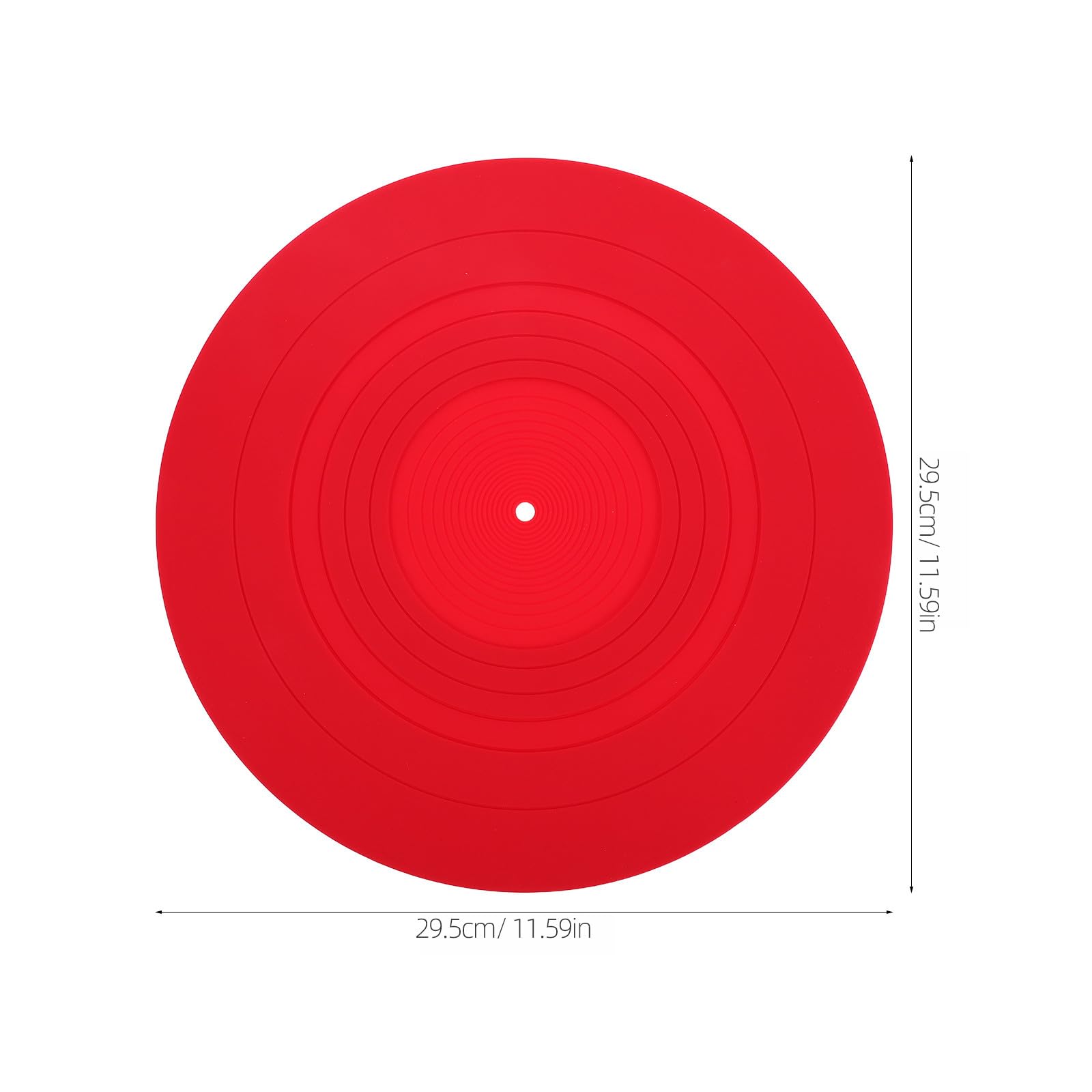 Yardwe Tappetino Antistatico per Dischi in Vinile Tappetino Protettivo per Giradischi Cuscinetto per Piatto in Silicone Antiscivolo per Dischi Riduzione Vibrazioni
