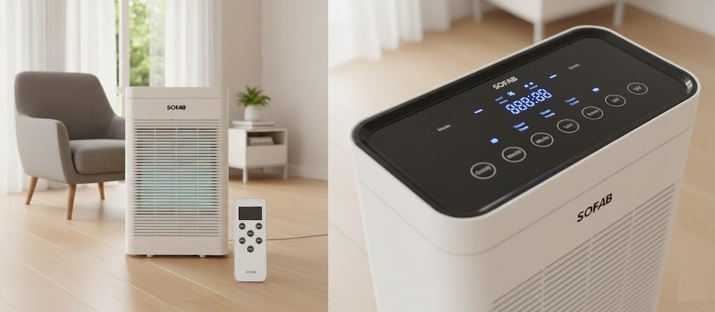 فلتر هواء 120 متر مربع PM2.5 معقم لازالة 99.9% من غبار حبوب ال... - view 2