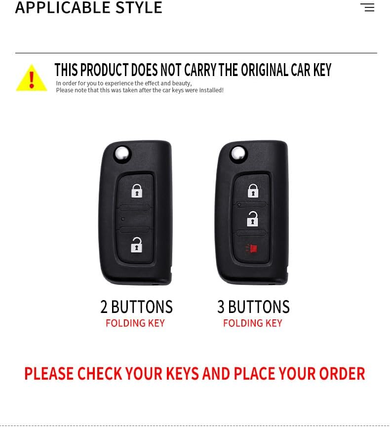 Miniatura 2 de HIBEYO Funda para llavero FOTON Tunland Auman TOANO SAUVANA Accesorios Aleación+Carcasa de TPU con llaveros Smart Remote Auto Key Protector-3