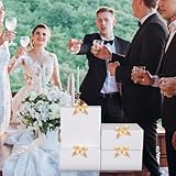 GXFCING 12 Pack White Gift Boxes with Lids 20 x 20 x 10 cm Large Bridesmaid Proposal Present Box Square Party Favor Packaging Boxes with Gold Ribbon for Wedding Birthday Christmas Festival - Image 6
