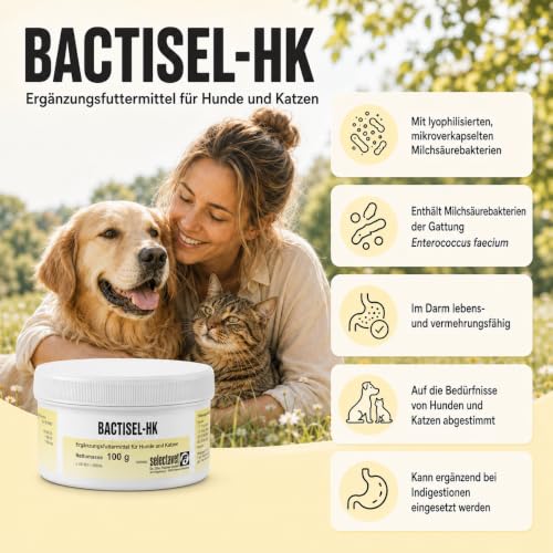Bactisel HK | Pulver für Hunde & Katzen | 3 x 100 g | Mit Probiotika – Ansicht 6