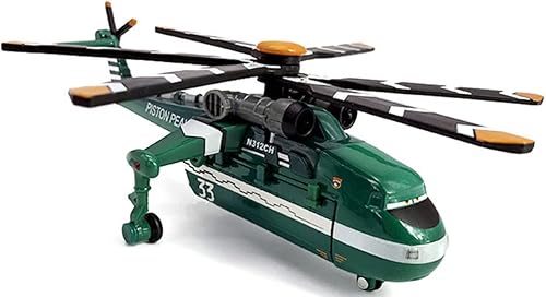 Avión de juguete clásico de aleación fundido a presión de metal polvoriento, para regalo de niños (avión n. 33)