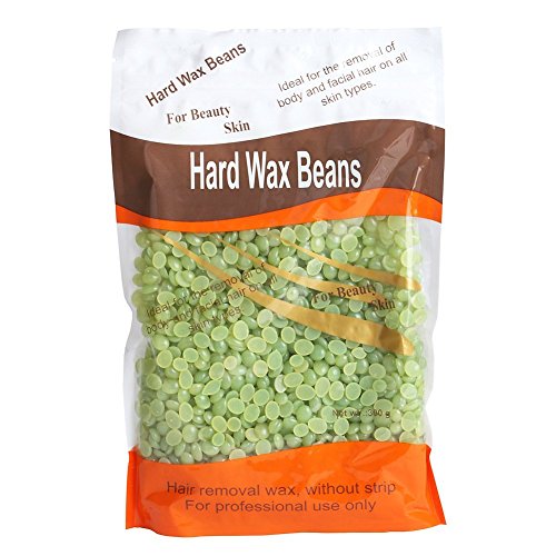 I-Fashion Hair Removal Hard Wax Beans, Stripless Full-Body Depilatory Wax Beads for Women and Men (Green Tea)