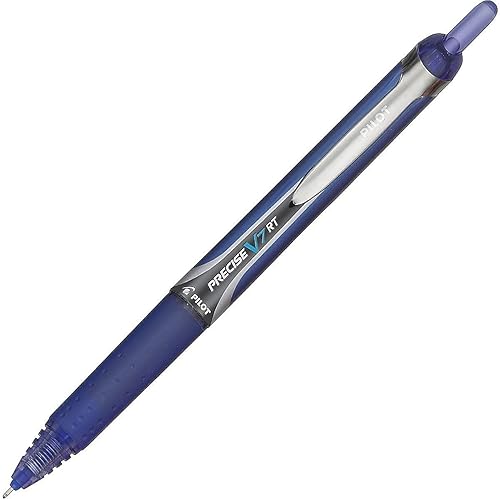 Miniatura 2 de Bolígrafo retráctil Pilot Precise V7 RT, de trazo fino, 1 unidad, tinta negra (26072), Azul Azul,Negro -,Púrpura,Rojo