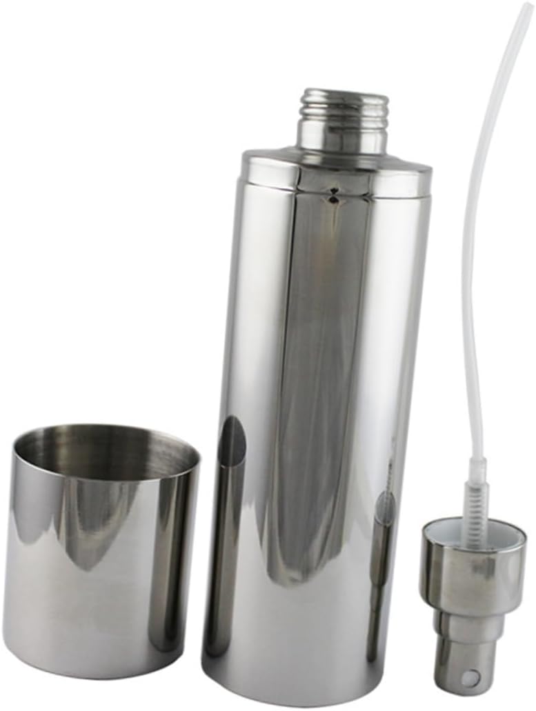 Unomor Stainless Steel Oil Spray Bottle Manual Olive Pump Dispenser for Cooking Bbq Roasting and Baking Eco-friendly Kitchen Tool