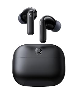 Baseus Bass BP1 NC Hybrid Active Noise Cancelling Wireless Earbuds, 12mm Super-Bass Driver, 41H Playtime, Bluetooth 6.0, IP55 Waterproof, 4-Mic AI ENC, 24 Customizable EQ - Amazon product rated Grade A
