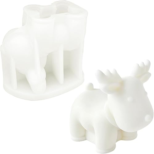 Miniatura 6 de Molde de vela de Navidad para hacer velas, molde de silicona 3D para fundición de resina, bricolaje de yeso, arcilla polimérica, decoración del