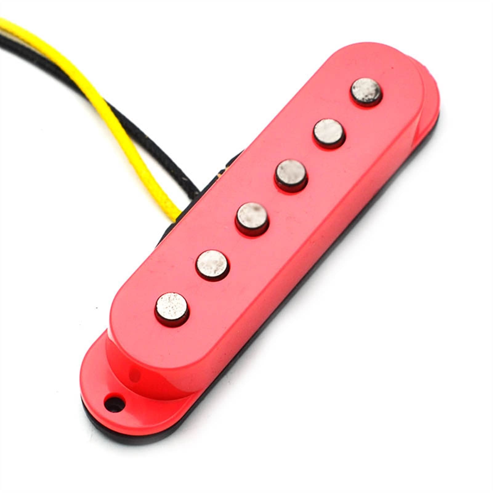 Humbuckers Alnico 5 Single Coil Top Fiber Bobbin Electric Pickup para Guitarra para Guitarra (Color : A Set)