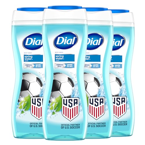 Image of Dial Body Wash, Spring Water, Hydraclean Complex, 16 fl oz, 4 count