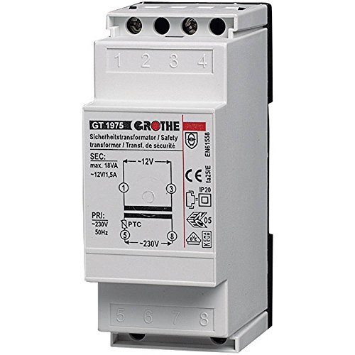 Grothe Klingel Transformator 8 V AC, 2 A, GT 1965, 1512018