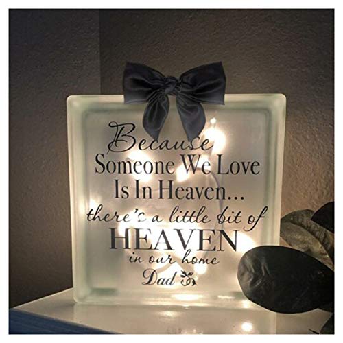 SIZHINAI Luminous Memorial Blocks, Commemorative Luminous Bricks, Light Up Block Night Light Desktop Light Up Decoration Memories Gifts Memorial Ornament for Dad Mom Son Daughter