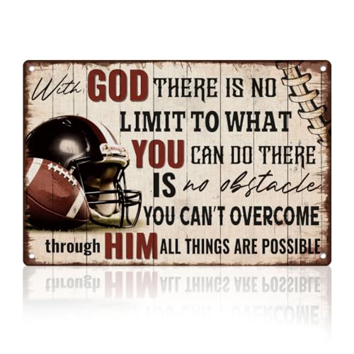 Doodlream Rugby Football Tin Sign Wall Decor 8