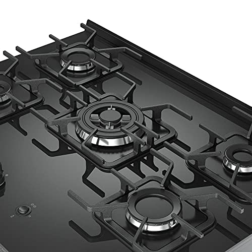 Fogão 5 Bocas Mueller Decorato Vetro Inox Bivolt com Mesa de Vidro