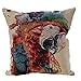 SIMA Coussin de salon en forme de canard rembourré 45 x 45 x 10 cm Motif animaux perroquet
