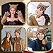 Newcotte 5 Pcs Therian Gear Stuff Beanie Hat Therian Necklace Glove Bracelet Tail Keychain Y2k Fairy Grunge Accessories(Classical,Brown)