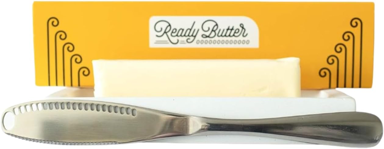 3-in-1 Stainless Steel Butter Knife: Spreader, Curler & Grater
