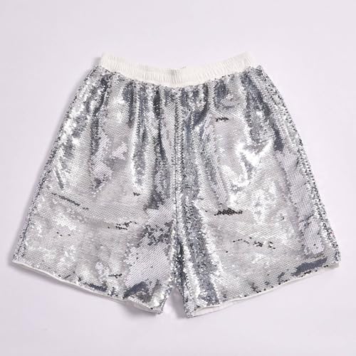 Short à paillettes réversible respirant et confortable coupe ample mode estivale - 2