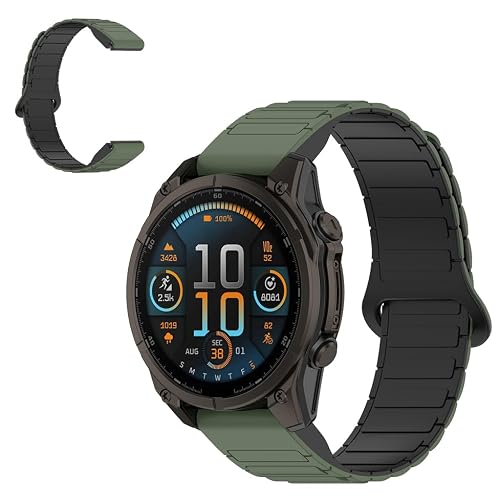 KONXISA 26mm quick-release �����o���h Garmin Quatix8 51mm / Fenix 8 51MM/7X/7X Pro / Epix Pro 51mm / instinct 3 50mm/2x / Enduro3 �Ή� 