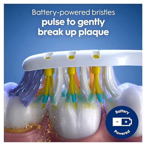 ORAL-B PRO-Clean Pulsar Battery-Powered Toothbrush – Superior 5-Way Plaque Removal – Medium Bristles, 2X
