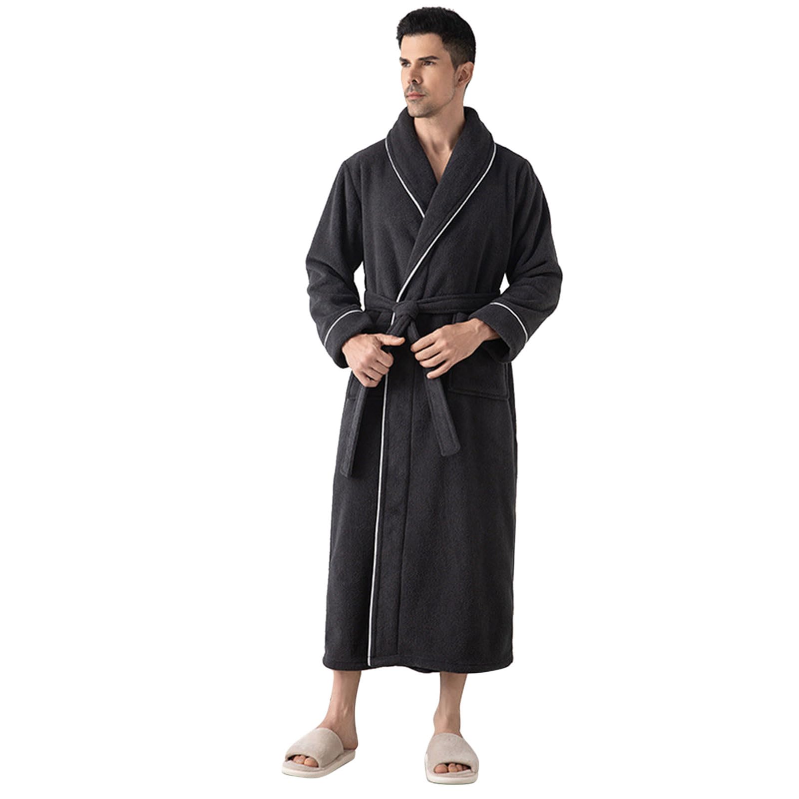 Pigiama Uomo Cotone Flanella Completo Invernale | Completo Notte Uomo Invernale, Flanella Morbida e Calda, Comfort Elevato per Casa e Relax