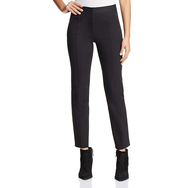 Tory Burch Womens Vanner Ponte Seamed Pants Black 12